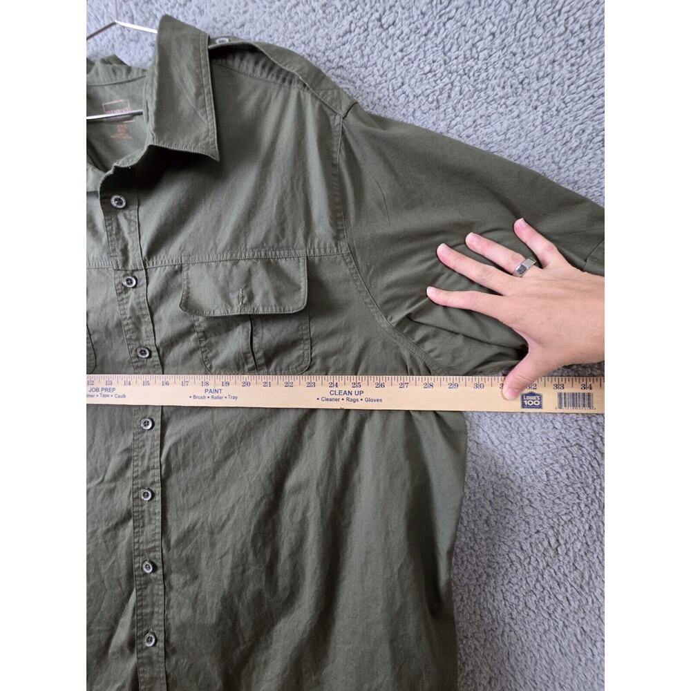 Boulder Creek Trading Company Shirt Mens 3XL Big Green Short Sleeve Button Up - Picture 6 of 7